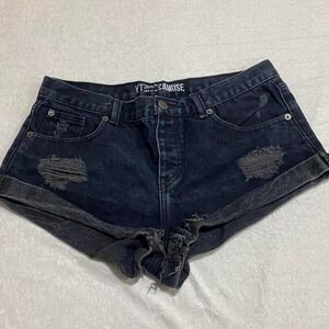 Society Amuse black women shorts distressed size 28/10 SKU 88